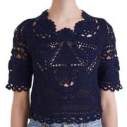 Sea NY Handvirkad top Navy Blue, Dam