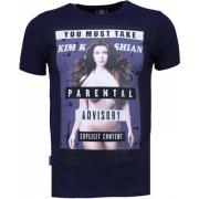 Local Fanatic Kim Kardashian Rhinestone - T-shirt Herr - 4779Nb Blue, ...