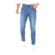 True Rise Billiga Slitna Jeans Herr Regular Fit - Dp08 Blue, Herr