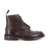 Tricker's Brun Läder Brogue Ankelkänga Brown, Herr