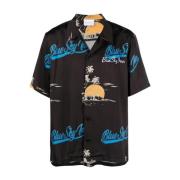 Blue Sky Inn Short Sleeve Shirts Black, Herr