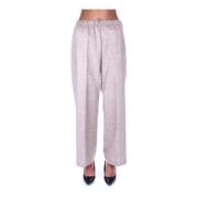 Aspesi Straight Trousers Beige, Dam