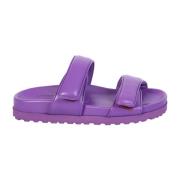 Gia Borghini Platta sandaler Purple, Dam