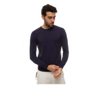 Fay Round-necked pullover Blue, Herr