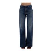 Haikure Straight Jeans för Kvinnor Blue, Dam