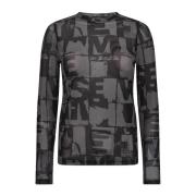 Copenhagen Muse Mjus och stilfull Cora Blus med cool print Black, Dam