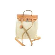 Hermès Vintage Ryggsäck som är begagnad Beige, Dam