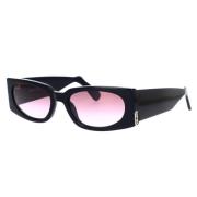 Gcds Urban Stil Solglasögon med Lila Gradientglas Black, Unisex