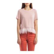 Dondup Kopparblandning Mode T-Shirt Pink, Dam