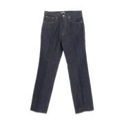 Auralee Straight Jeans Blue, Herr