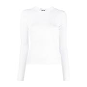 Msgm Stilfull Sweater Blandning White, Dam