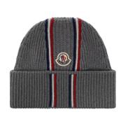 Moncler Beanie med logopatch Gray, Herr