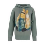 Moncler Mysig Muppets Sweatshirt för Kvinnor Green, Dam