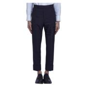 Thom Browne Cropped Trousers Blue, Herr