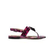 Scarosso Emma Elaphe Platt Sandaler Pink, Dam