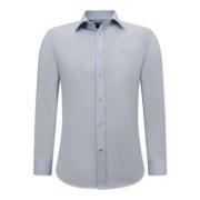 Gentile Bellini Enfärgade Oxfordskjortor för Män - 3130 - Ljusblå Blue...