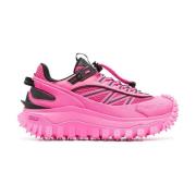Moncler Fuchsia Trailgrip Sneakers för modeframåt kvinnor Pink, Dam