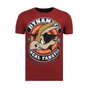 Local Fanatic Dynamite Coyote Rhinestones - Tryckt T-shirt Herr - 6320...