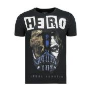 Local Fanatic Hero Mask - Sommar T-shirt Herr - 6323N Black, Herr