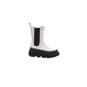 Emanuelle Vee Stiliga Chelsea Ankelboots White, Dam