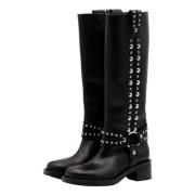 Strategia Over-knee Boots Black, Dam