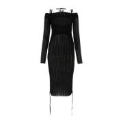 Andrea Adamo Midi Dresses Black, Dam