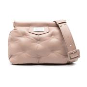 Maison Margiela Quiltad Cross Body-väska Pink, Dam