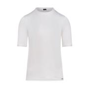 Kiton T-shirt med rund hals och korta ärmar och fickdetaljer White, Da...