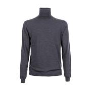 Zanone Flexwool Turtleneck Tröja, Grå Gray, Herr