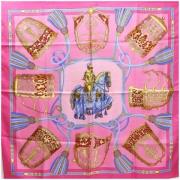 Hermès Vintage Begagnad rosa tyg Hermès halsduk Pink, Dam