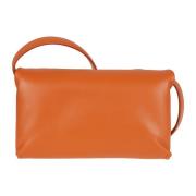 Marni Prisma Handväska Small: Stilren och Hållbar Clutch Orange, Dam