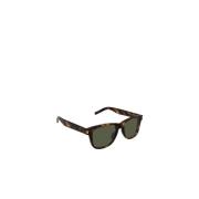 Saint Laurent Rectangular Acetate Sunglasses Brown, Unisex