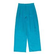 Weili Zheng Wide Trousers Blue, Dam