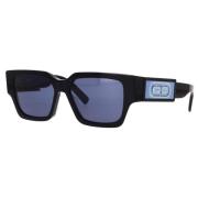 Dior Fyrkantiga Svarta Acetat Solglasögon Black, Unisex