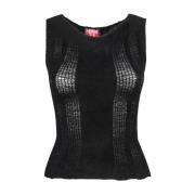 Vitelli Sleeveless Tops Black, Dam