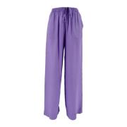 P.a.r.o.s.h. Lila vida byxor för kvinnor Purple, Dam