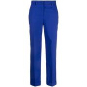 P.a.r.o.s.h. Stiliga bomulls chinos för kvinnor Blue, Dam