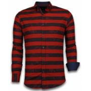 Gentile Bellini Tuffa skjortor herr - Trendiga kläder män - 2036 Red, ...