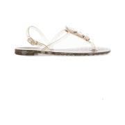 Baldinini Stiliga sommarplatta sandaler Gray, Dam