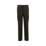 Kiton Straight Trousers Brown, Herr