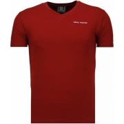 Local Fanatic Basic Exclusieve V Neck - Man T Shirt - 5799Bx Red, Herr