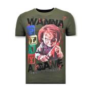 Local Fanatic Tuff Män T-shirt - Chucky Childs Play - 11-6365G Green, ...