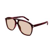 Saint Laurent Tidlösa Havana Solglasögon Brown, Unisex