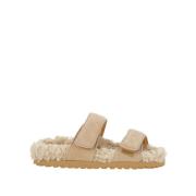 Gia Borghini Sliders Beige, Dam