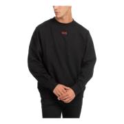 Gcds Enfärgad Logo Sweatshirt Black, Herr