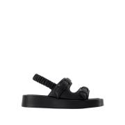 Elleme Flat Sandals Black, Dam