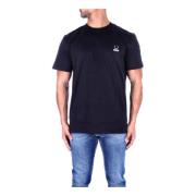 Raf Simons Svarta T-shirts och Polos med Fred Perry Logo Black, Herr