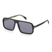 Eyewear by David Beckham Svarta solglasögon DB 7007/S Black, Herr
