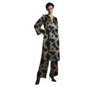 Summum Woman Höj din stil med denna midi klänning Green, Dam