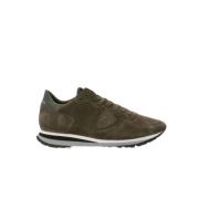 Philippe Model Tricolor Mocka Sneakers med Bomullssnören Green, Dam